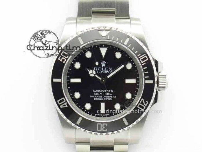 0202 Submariner 114060 Black Ceramic No Date JF 1:1 Best Edition On SS Bracelet SH3130 V Attractive 3641